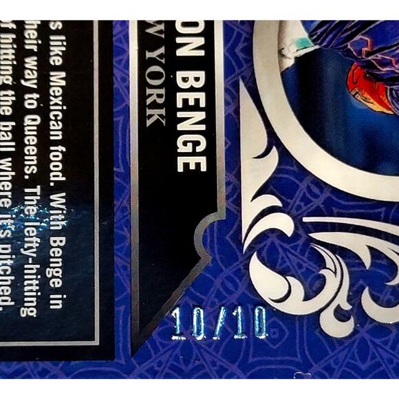 2025 Carson Benge 10/10 Crusade Gold Mojo New York Mets Top Prospect - Picture 2 of 3